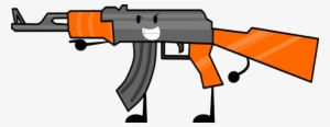 Assault Rifle Clipart Transparent - Battle For Dream Island Gun #405790