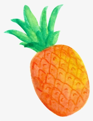 Este Gráficos Es Png Transparente De Fruta Piña Acuarela - Pineapple #405892