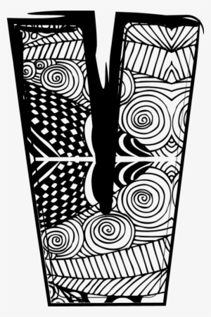 Have An Adventure With The Letter “v” Use This Additional - Easy Doodle Art Letter V #406445