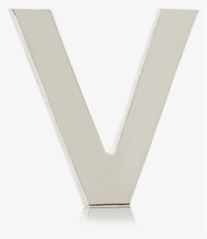 Tinkalink Moonlight Steel Letter V Charm - Emblem #407040