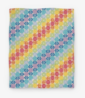 Watercolor Chakra Symbol Pattern Blanket #407157