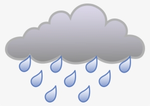 Rainy Clipart Free - Rain Cloud Clipart #407732