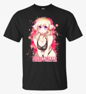 Blonde Hair Bikini Furry Girl T-shirt - Teesapple Blonde Hair Bikini Furry Girl Censored T-shirt #408115