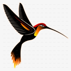 Birds Vector Hummingbird - Vector Art Batik Png #408687