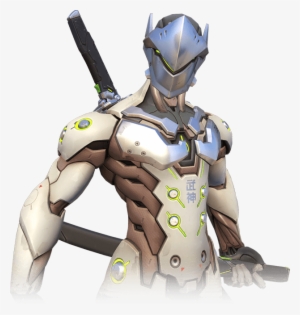 Genji Portrait - Overwatch Helmet Genji Mask Cosplay Prop With Led Light #409161