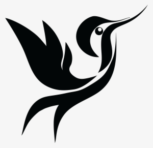Free Clipart - Hummingbird Clipart Black And White #409359