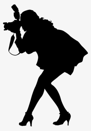 Image Free Download Photographer Clipart Paparazzi - Female Photographer Silhouette #409616