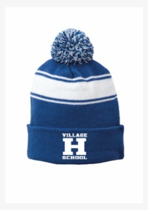 Sport Tek Stripe Pom Pom Beanie Stc28 #4000775