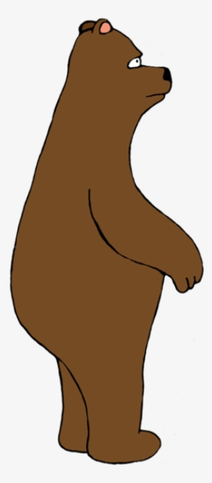 Grizzly Bear Clipart - Bear Standing Up Cartoon #4001331