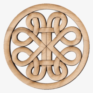 Rosette, Curvy Road, Maple, 1 1/2" Diameter #4001431