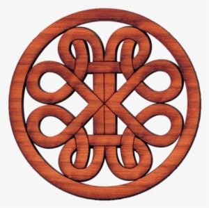 Rosette, Curvy Road, Padauk, 1 1/2" Diameter - Rosette, Curvy Road, Padauk, 2 3/16" Diameter #4001466
