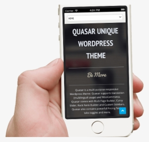 Iphone Hand Quasar - Web Design #4001775