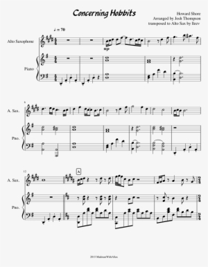 Concerning Hobbits Sheet Music Composed By Howard Shore - Fullmetal Alchemist Brotherhood Opening 1 Partitura #4003486