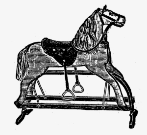 Vintage Toy Rocking Horse Images - Clip Art #4004050
