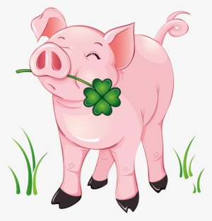 Glбcksschwein Mit Glбcksklee - Friday 13 Pig #4004614