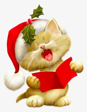 Christmas Cat Clip Art - Christmas Cat Clipart Free #4005008