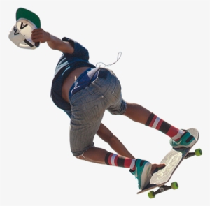 A Young Man Skating Through The Air In Jean Shorts - Xiaomi Yi Handheld Gimbal Stabilizer #4005444