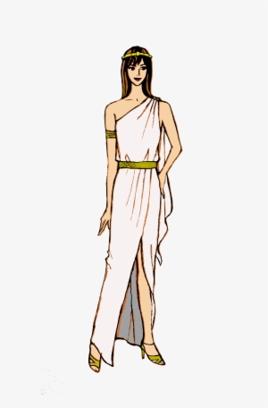 Greek Goddess Costume For Halloween Party Or Prom Night - Sketch Dress Greek #4005627