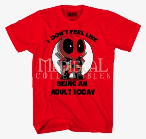 Chibi Deadpool Adults Only T-shirt - T Shirt Deadpool #4006012