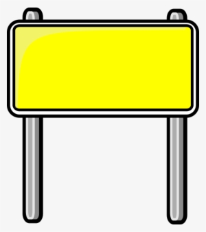 Source - - Blank Road Sign Clipart #4006050