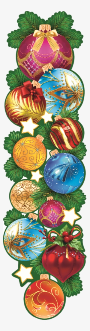 Boules ,noel ,png,tube - Christmas Edges Borders In Clipart #4008589