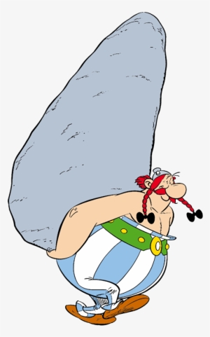 Asterix Asterix Dogmatix Dogmatix Unwrapping Gifted - Obelix Png #4009653
