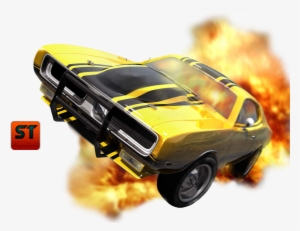 Carro Na Explosão - 31.5" Aoc Ultra Fast Freesync Gaming Monitor #4011491