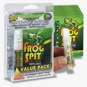 Product Information - Frog Spit 8 Anti-fog Wipes & Free Sport Pump Value #4012281