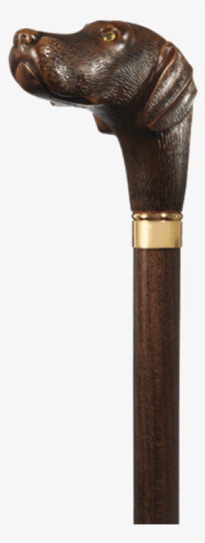 Chocolate Lab Walking Cane - Canes - Labrador Retriever Walking Stick - Chocolate #4012466