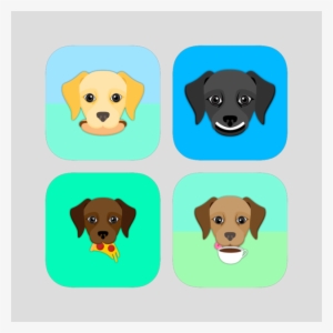 Black Labrador Emoji - Black Labrador Black Dog Emoji - Free 