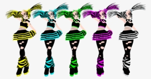 Mmd Tda Rave Miku Kittynekkyo Arm Warmers Png Mmd Kitty - Miku Mmd Dl Red #4012795