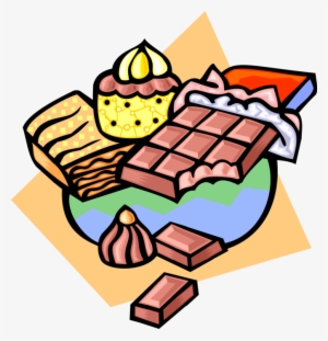 Vector Illustration Of Sweet Milk Chocolate Bar Candy - Junk Food Clip Art #4012825