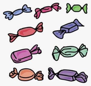 Candy Cane Toffee Caramel Corn - Clipart Images Of Toffees #4012919