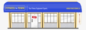 Fitness Town Cartoon Building #4013185