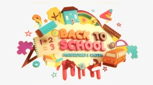 Cartoon Pink School Scene Design Illustration - Back To School Behance #4013619