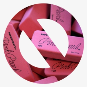 Don't Erase, Mask It Away - Papermate 70501 Pink Pearl Eraser Large Three Per Pack #4013710