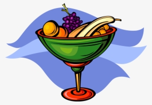 Vector Illustration Of Bowl Of Fruit With Bananas, - Classic Cocktail #4014063