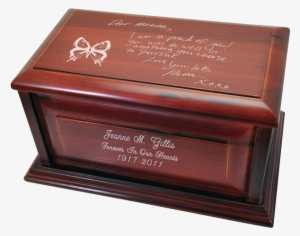 Cherry Finished Raised Panel Wood Urn - Memorial Urns #4014158