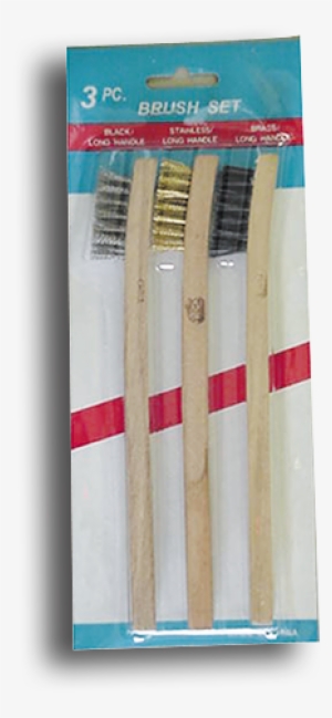 Three Piece Wire Tooth Brush Set - Paint Brush #4015435