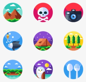 Camping - Woman Vector Icon Png #4015785