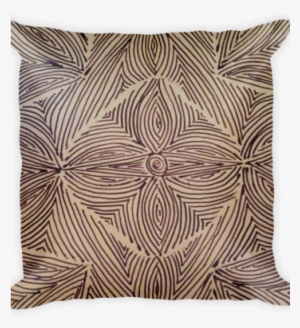 Burnished Black Scribble Pillow By - Cushion #4016096