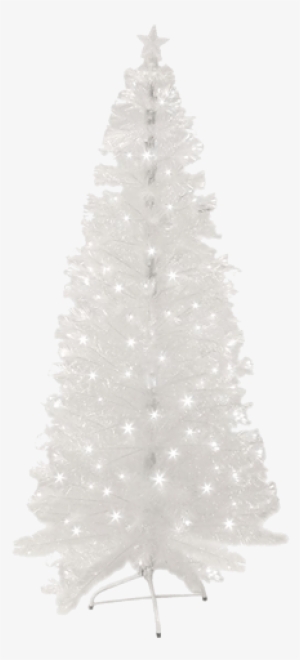 Árvore De Natal Com Led Branco Branca E Fibra Optica - Arvore De Natal Branca De Fibra Otica #4016099