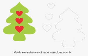 Molde Arvore De Natal Em Feltro #4016186