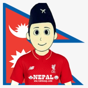 Liverpool Fc Fan From Nepal - Nepali Boy Clipart #4016861