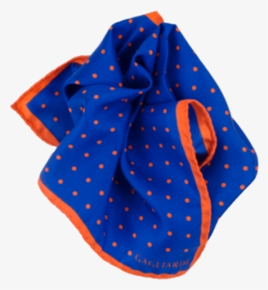 Pocket Squares Orange Royal Blue #4017510