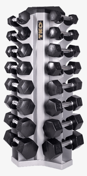 Sostiene Pares De Pesas 5-50 Lbs - Tko 826vdr8 8 Pr. Vertical Dumbbell Rack Silver Metallic #4018206