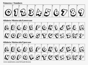 Fuente Detalles 3d Hand Drawns - Font #4018208