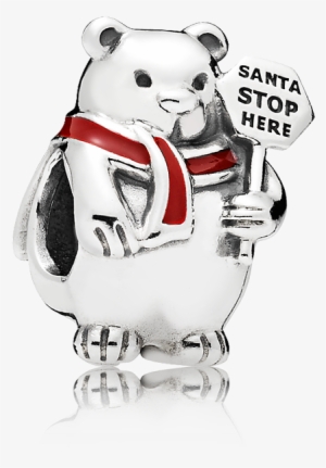 Pandora Charm Christmas Polar Bear Sterling Silver #4019215