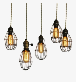 Vintage Lamp Png Picture - Hanging Light Bulbs Png #4019533