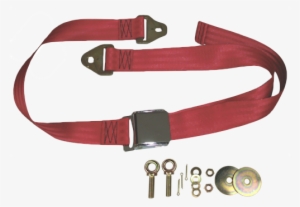 Jaguar Seatbelt, Red, Red Belt, Plain Buckle #4019585
